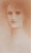 Fernand Khnopff Portrait of a Woman oil painting artist